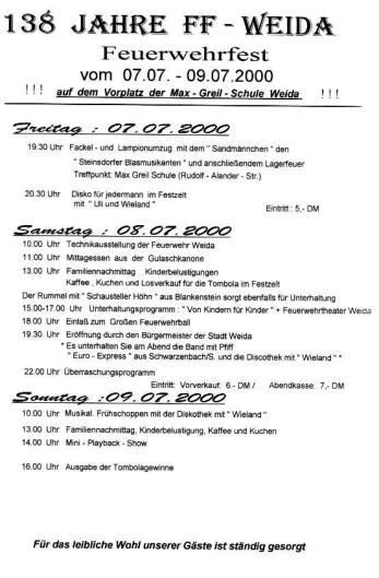Feuerwehrfest 2000